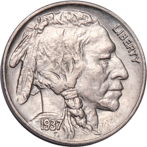 1937 Buffalo Nickel in Deluxe Holder Main Image
